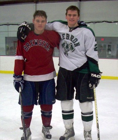 Yegor & Vlad after the Brewster - Hebron game.